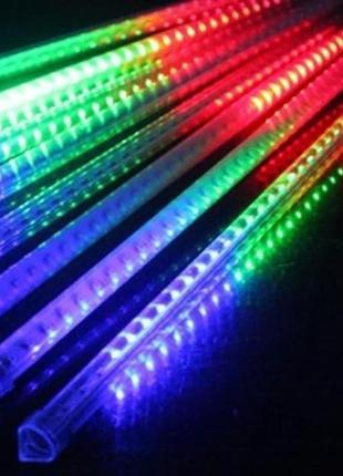 Гірлянда світлодіодна новорічна кольорова таяйво сосулек 8 led-ла2 фото