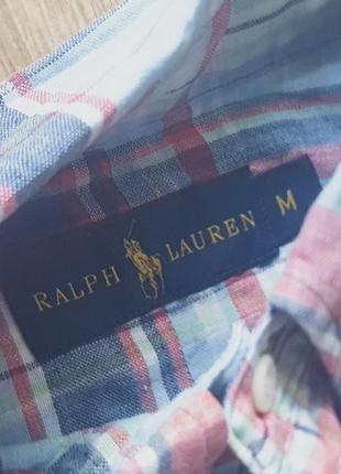 Рубашка зі льону ralph lauren  оригінал5 фото