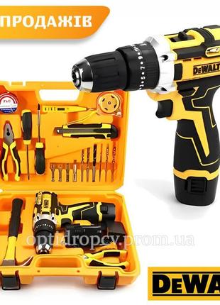 Акумуляторний ударний шуруповерт dewalt dcd680 12 v 2 ah девол...