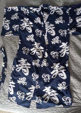 Кимоно халат с калиграфией s, m5 фото