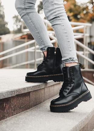 Черевики dr. martens jadon fur ботинки зимние с мехом