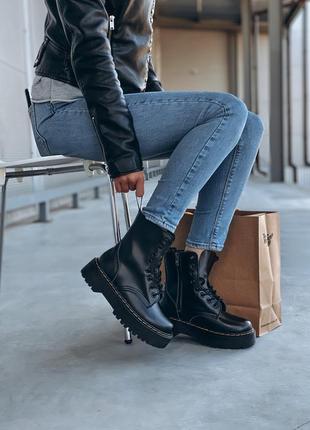 Черевики dr. martens jadon fur ботинки зимние с мехом8 фото