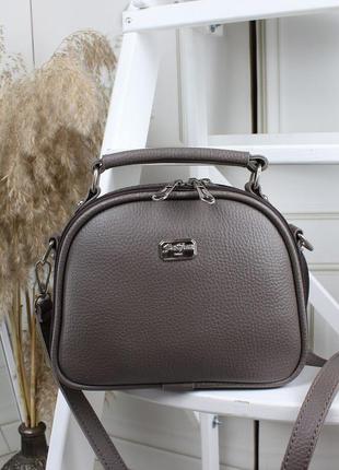 Женская стильная и качественная сумка шоппер из эко кожи капучино