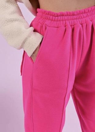 Теплі спортивні жіночі штани на флісі3 фото