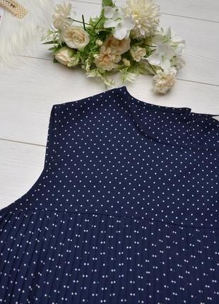 Красива плісерована блуза в горошок tu.3 фото