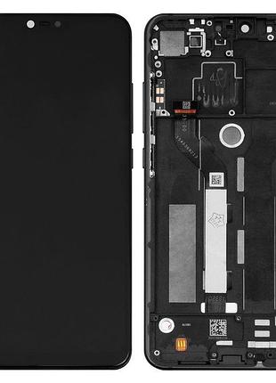 Дисплей для xiaomi mi 8 lite 6.26", чорний, з рамкою, оригінал...