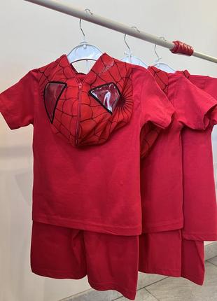 Костюм летний человек паук spider 2 3 4 лет