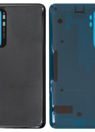 Задня панель корпуса для xiaomi mi note 10 lite, чорна, m2002f4lg