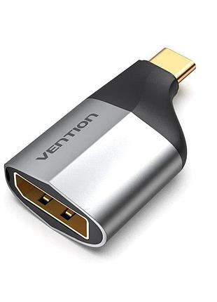 Адаптер vention type-c to dp adapter gray metal type (tcch0)