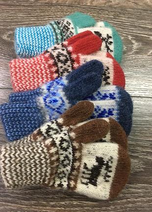 Шерстяні рукавички