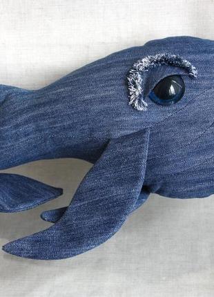 Подушка-игрушка "синий кит". мягкая игрушка. интерьерная игрушка5 фото