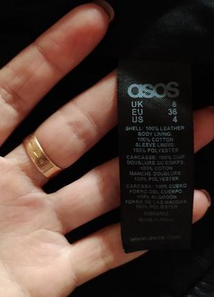 Натуральная кожаная куртка, кожаная, косуха от asos.9 фото