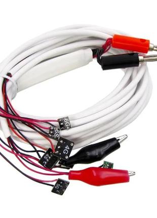 Кабель для блоку живлення ip5- 13 pro max з крокодилами та роз...