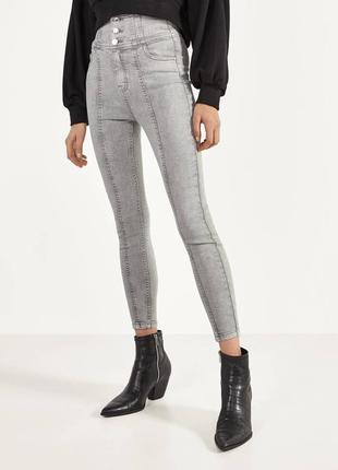 Джинсы skinny bershka с очень высокой посадкой - 34, 36, 38