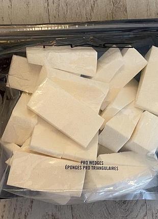 Спонжи от mac cosmetics white pro wedges (оригинал)