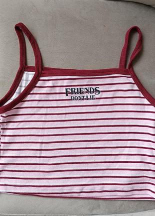 Топ натуральна бавовна хлопок майка укорочена