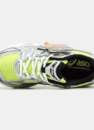 Кроссовки женские мужские в стиле asics gel-kayano 14 green silver асикс гель-каяно зеленые3 фото