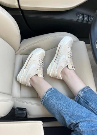 Кроси nike court legacy lift beige5 фото