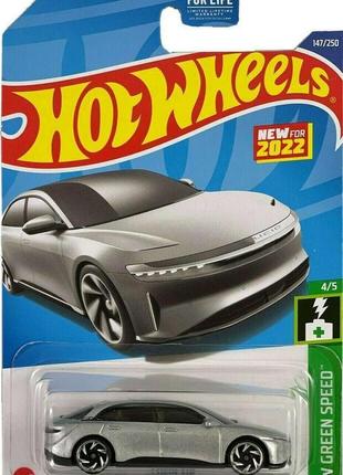Машинка hot wheels - lucid air - 2022 green speed (#147) - hct...