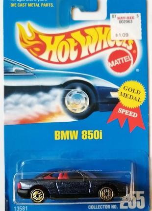 Машинка hot wheels - bmw 850i - 1994 gold medal speed (#255) g...