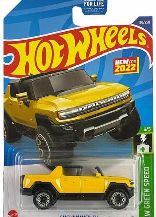 Машинка hot wheels - gmc hummer ev - 2022 green speed (#130) -...