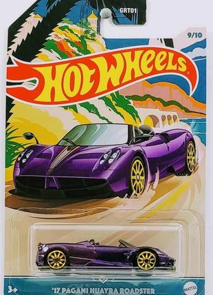 Машинка hot wheels - '17 pagani huayra roadster - 2021 convert...