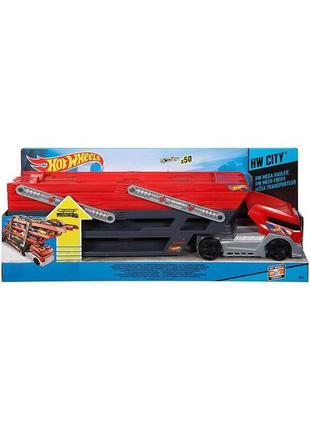 Трейлер автовоз hot wheels mega hauler truck. хот вилс грузови...
