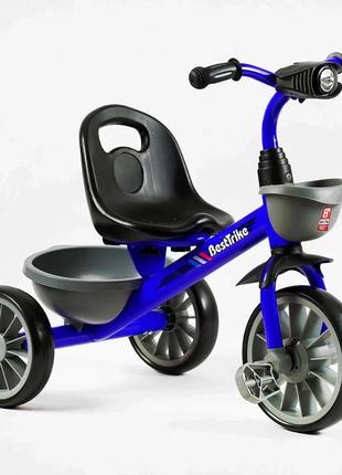 Триколісний велосипед best trike колеса eva, стальна рама, фар...