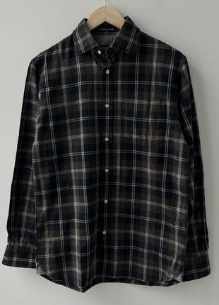 Hackett london plaid shirt фланель рубашка оригинал новая лондон стильная клетка красивый премиум дорога свободная коричневая изысканная1 фото