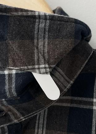 Hackett london plaid shirt фланель рубашка оригинал новая лондон стильная клетка красивый премиум дорога свободная коричневая изысканная5 фото