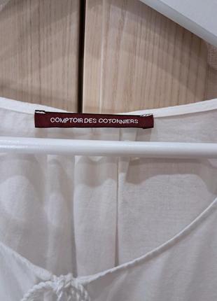 Вишиванка, блуза з прошвою ришелье comptoir des cottoniers, розмір м8 фото