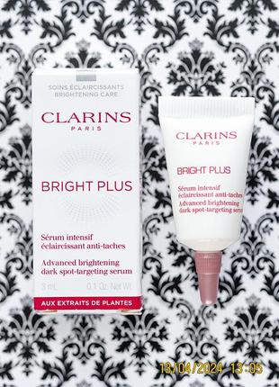 Освітлююча сироватка проти пігментних плям clarins bright plus advanced brightening serum