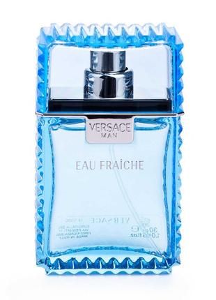 Туалетна вода versace man eau fraiche,  чоловіча - 50мл.6 фото