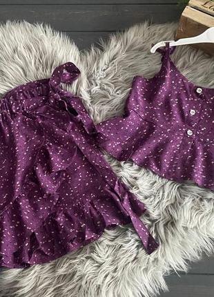 Костюм "на запах" фіолет