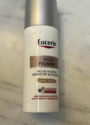 Тональний крем для обличчя eucerin anti- pigment tinted day care, spf 30, medium, 50 мл2 фото