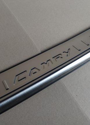 Накладка на задній бампер toyota camry 55 europa 2014-2017 havoc