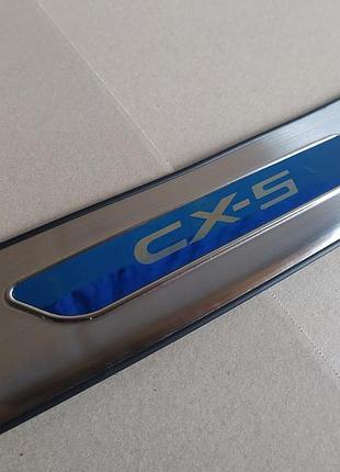 Накладка на задній бампер mazda cx-5 2017-2021 havoc