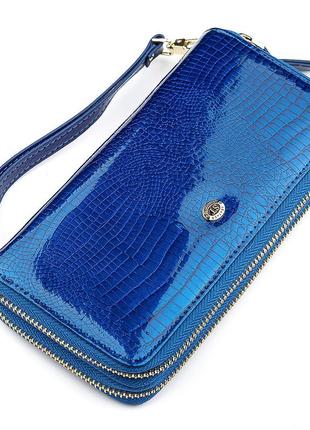 Гаманець жіночий st leather 18447 (s5001a) на блискавці синій