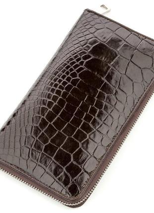Чоловічий клатч crocodile leather 18527 з натуральної шкіри кр...
