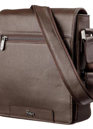 Чоловіча сумка на плече флотар karya 17383 коричнева