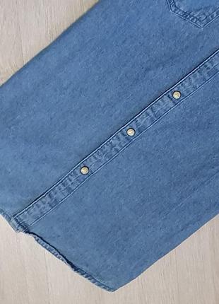 Продается нереально крутая джинсовая рубашка с коротким рукавом от primark3 фото