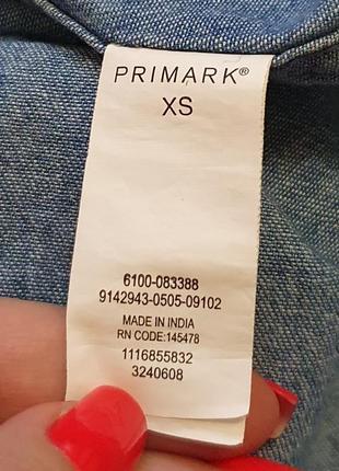 Продается нереально крутая джинсовая рубашка с коротким рукавом от primark5 фото