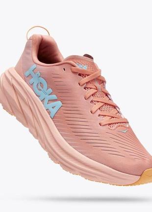 Жіночі кросівки для бігу hoka (119396) w rincon 3 pink розмір 38