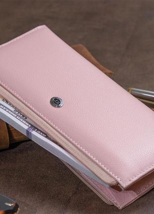 Горизонтальний тонкий гаманець жіночий зі шкіри st leather 193...8 фото