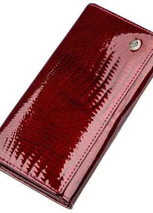 Стильний жіночий гаманець st leather 18909 бордовий