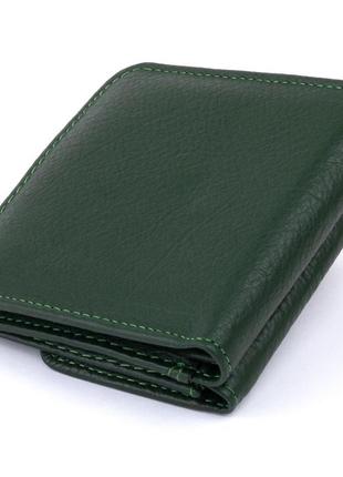 Маленький гаманець на кнопці жіночий st leather 19233 зелений2 фото