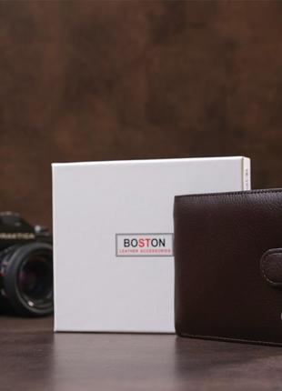 Чоловічий гаманець boston 18819 коричневий9 фото