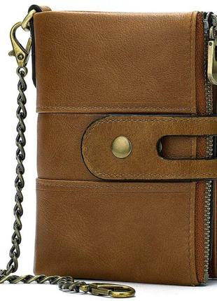 Універсальний гаманець vintage 14681 світло-коричневий