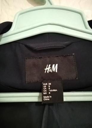 Классический синий пиджак кардиган от h&amp;m2 фото