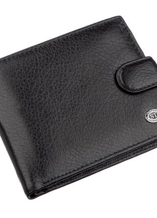 Чоловічий універсальний гаманець st leather 18836 чорний
